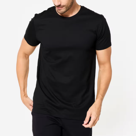The Essential Tailored Crew Tee | Jet Black