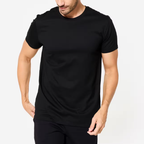 The Essential Tailored Crew Tee | Jet Black