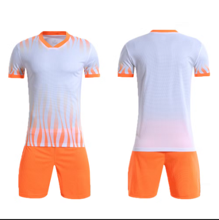 FlameStrike Performance Soccer Kit – Orange & Ice White Edition